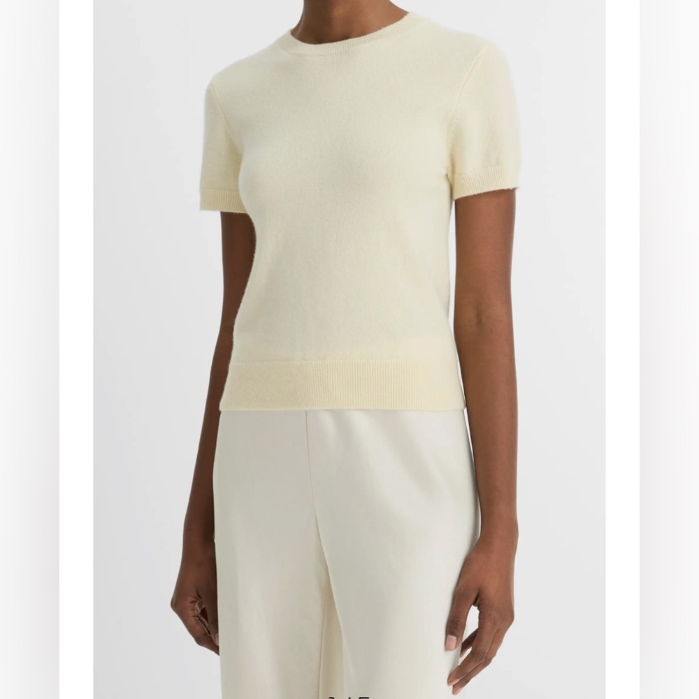 Vince Cream Crew Neck Sweater